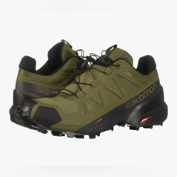 Salomon Men's Olive and Black Athletic Shoes - Picture 1 of 5